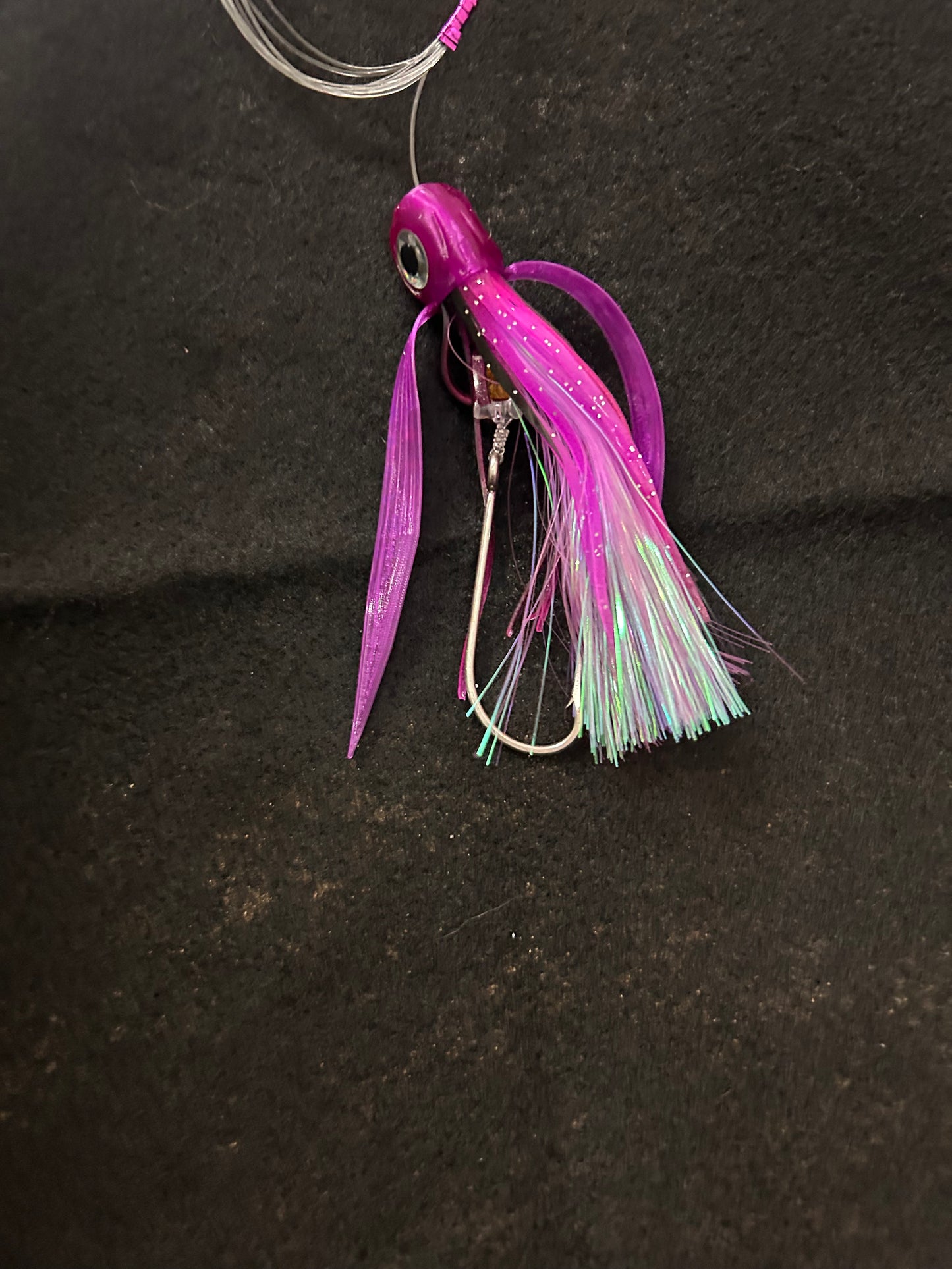 Small *Rigged* Purple/White Lure