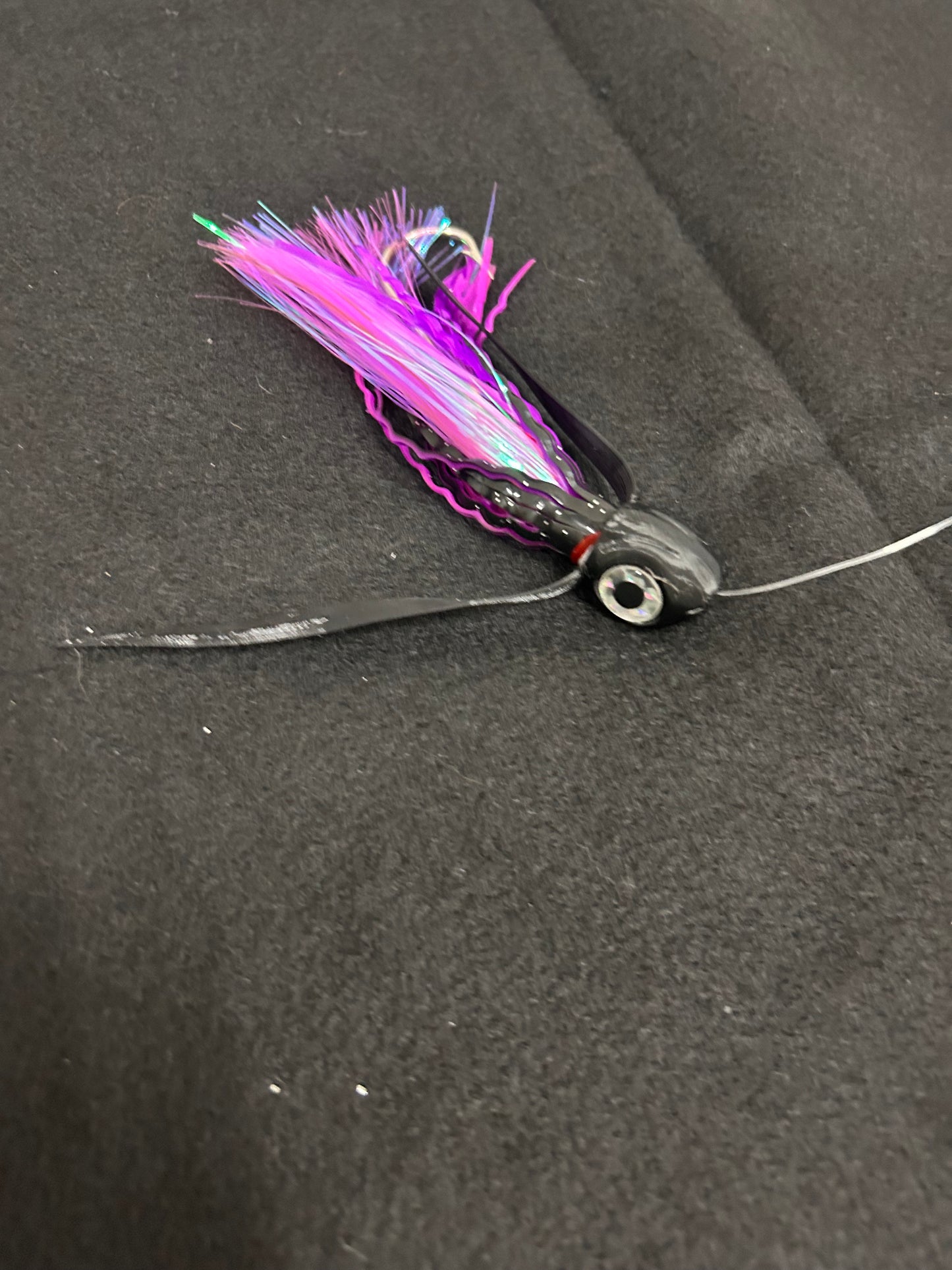 Small *Rigged* Black/Purple Lure