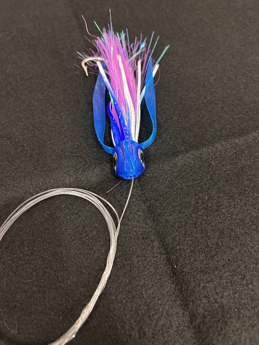 Small *Rigged* Blue/Purple/White Lure