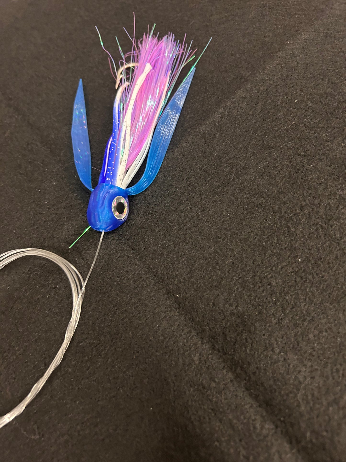 Small *Rigged* Blue/Purple/White Lure