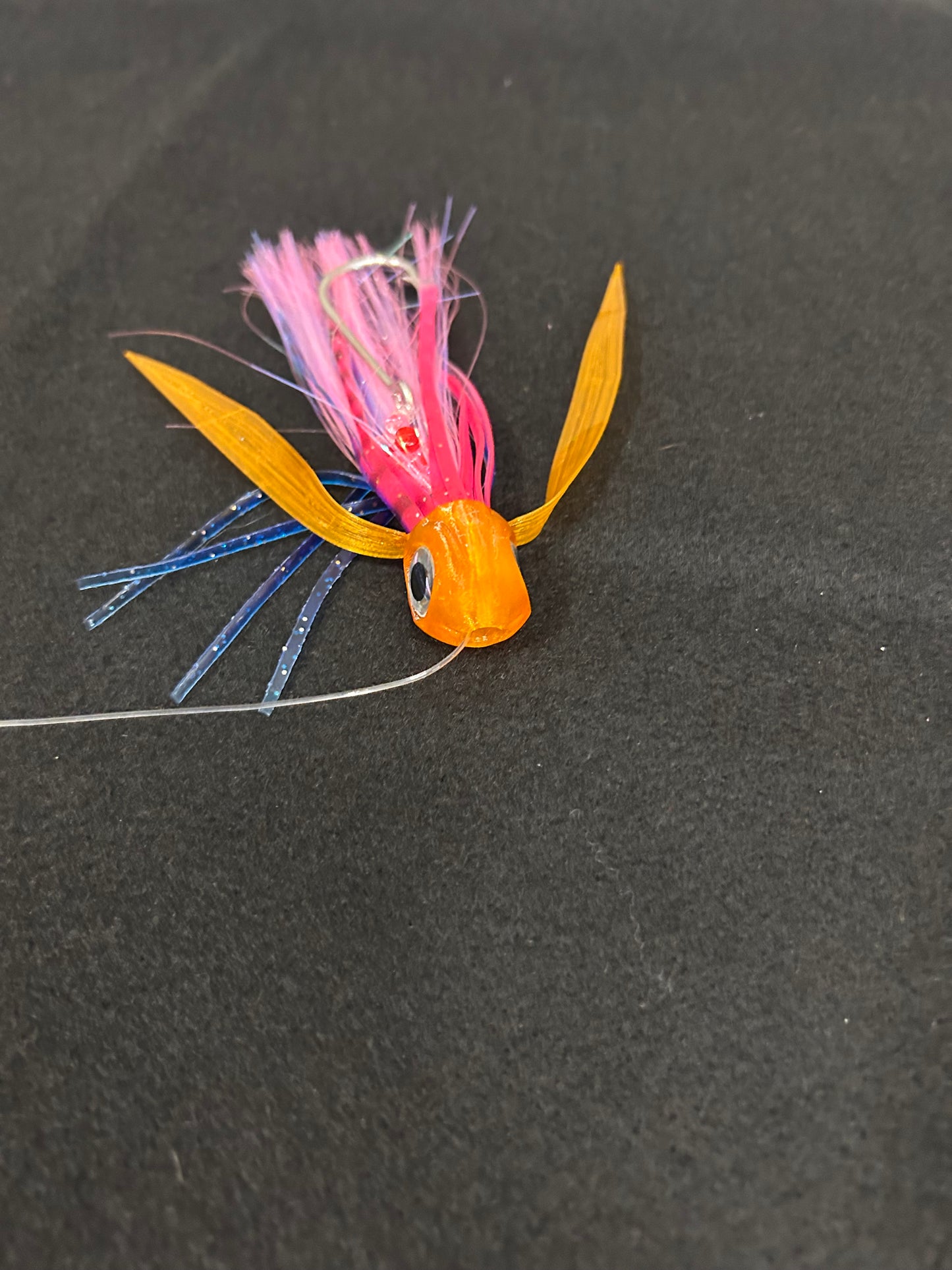 Small *Rigged* Orange/Pink/Blue Lure