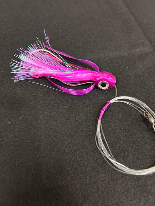 Small *Rigged* Purple/White Lure