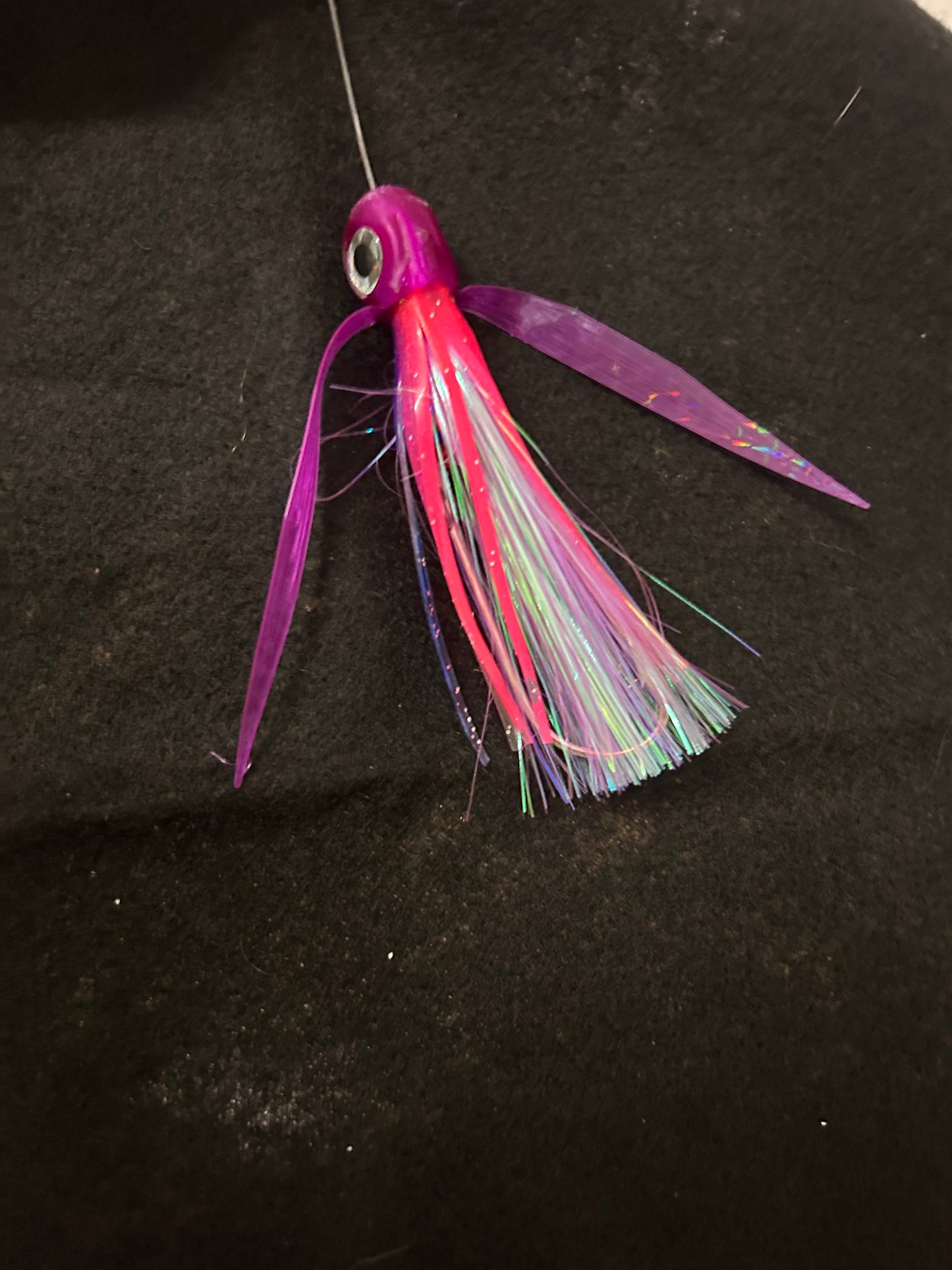 Small *Rigged* Purple/Blue/Pink Lure