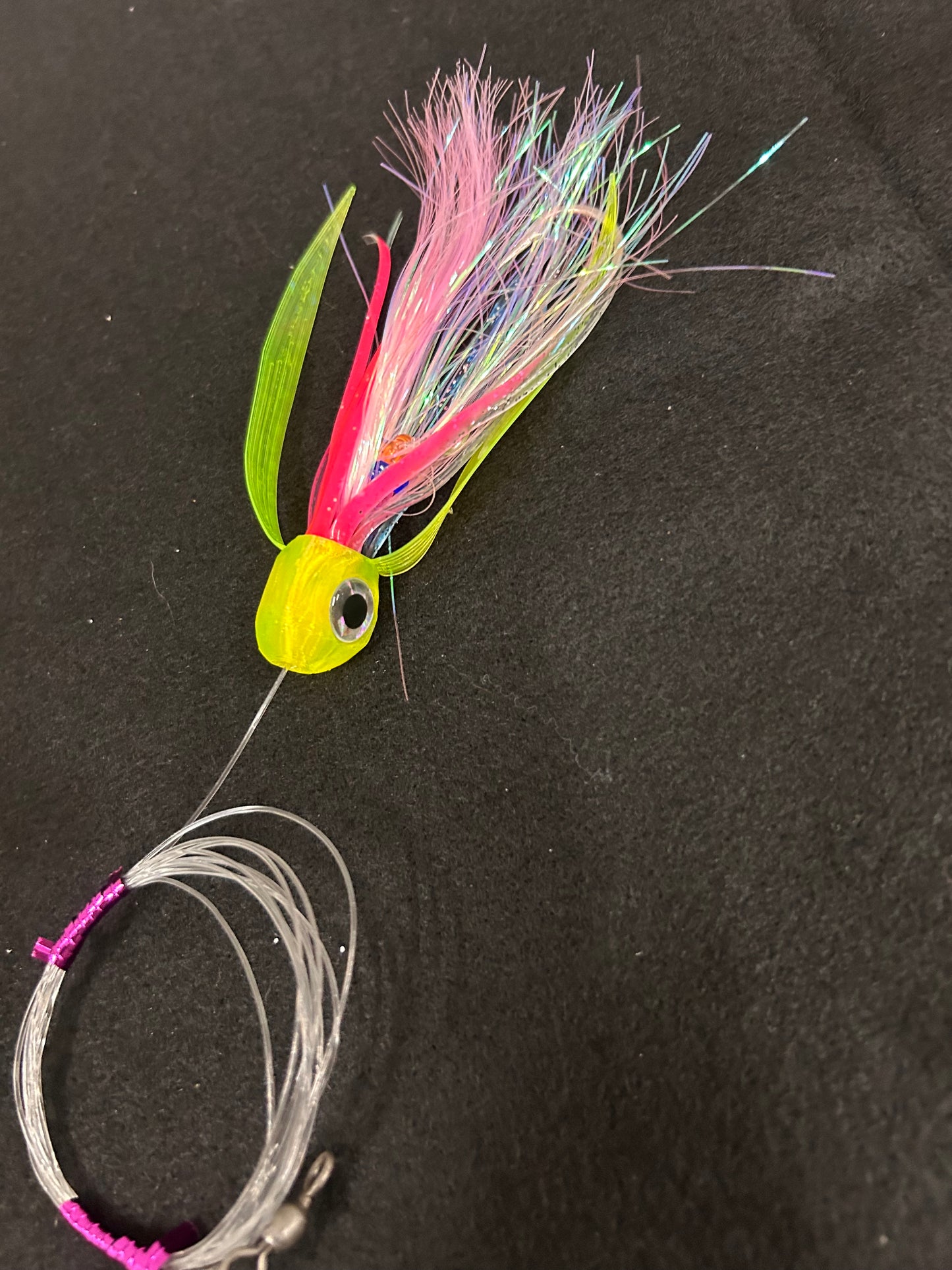 Small *Rigged* Translucent Yellow/Pink Lure