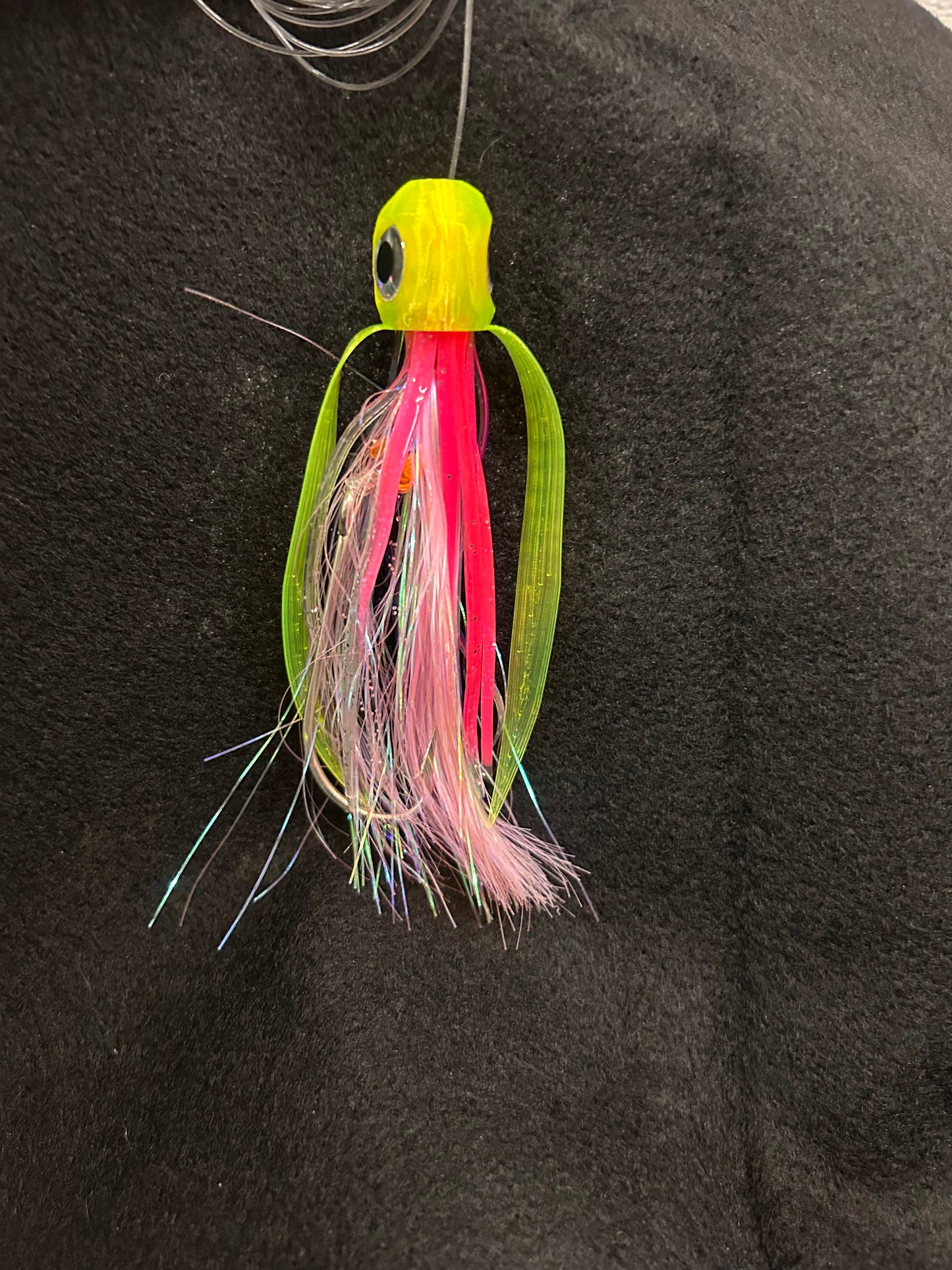 Small *Rigged* Translucent Yellow/Pink Lure