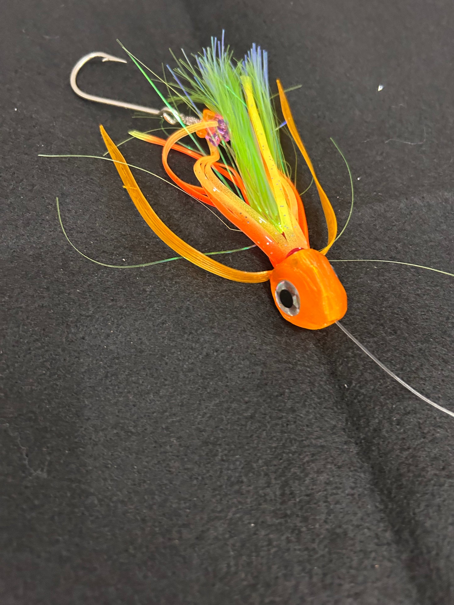 Small *Rigged* Orange/Green/Yellow Lure