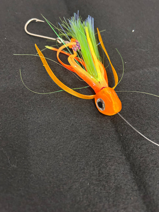 Small *Rigged* Orange/Green/Yellow Lure