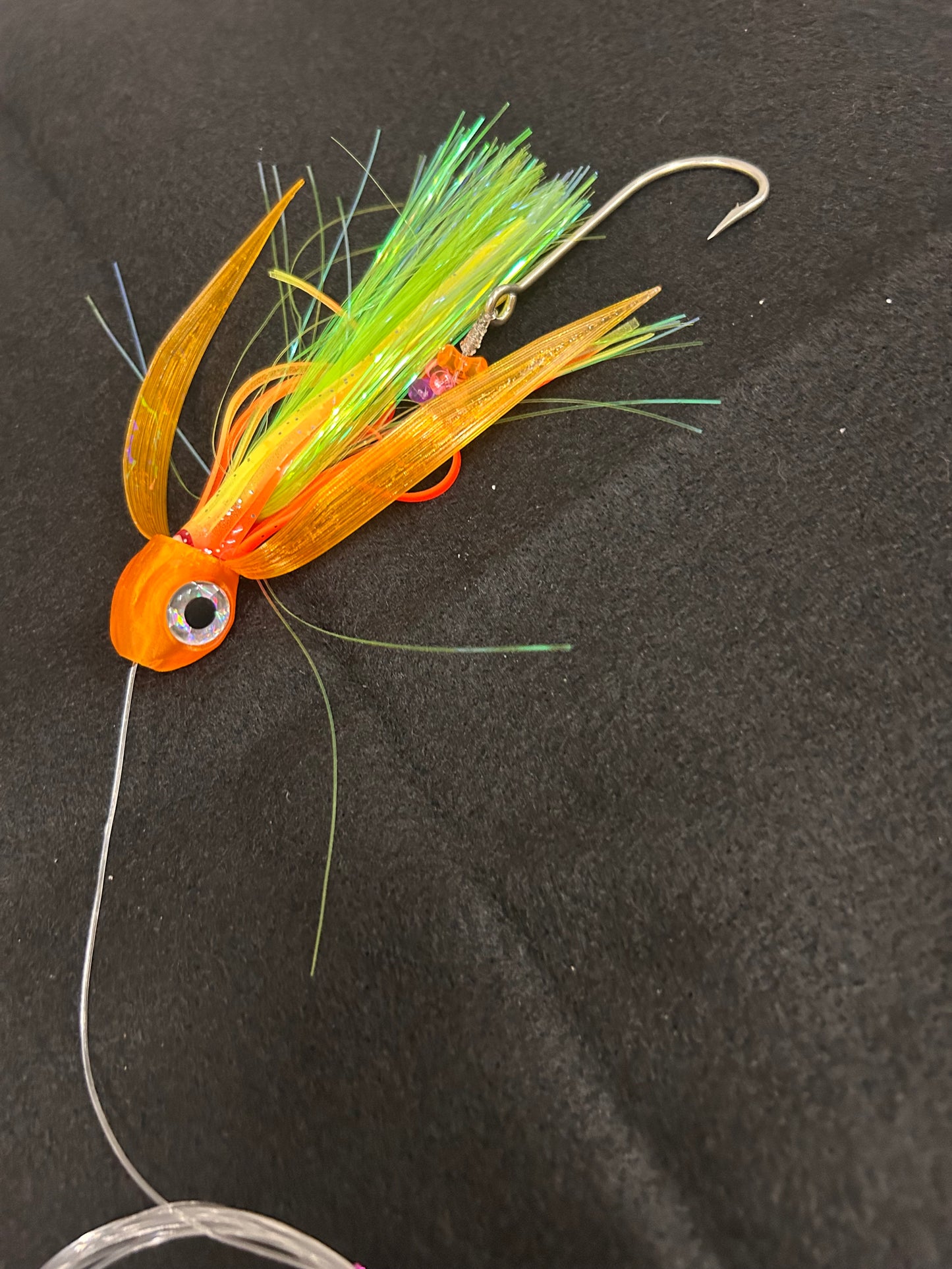 Small *Rigged* Orange/Green/Yellow Lure
