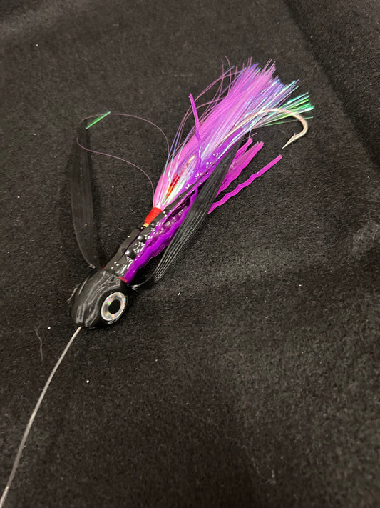 Small *Rigged* Black/Purple Lure