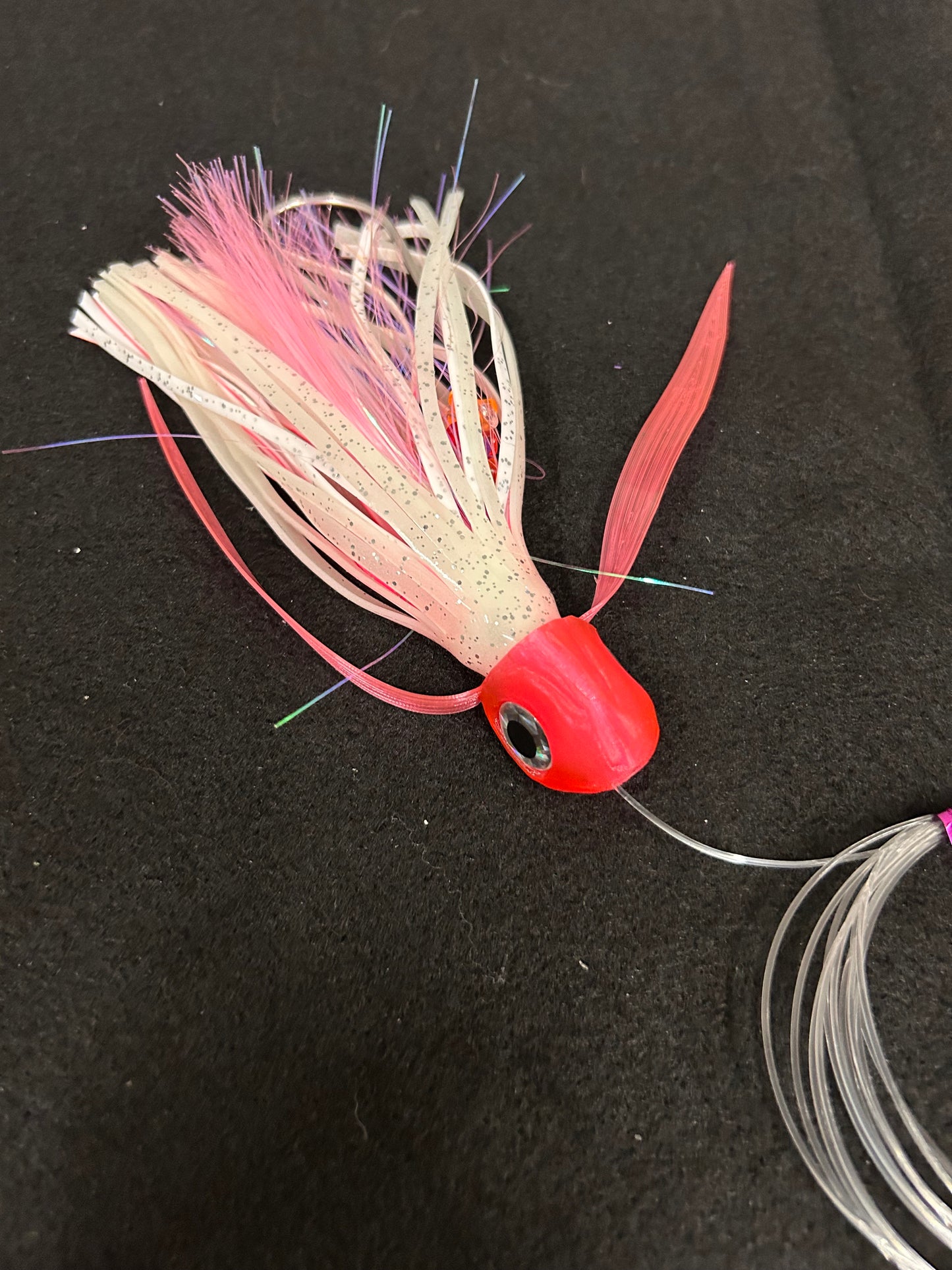 Medium *Rigged* Pink/White Lure
