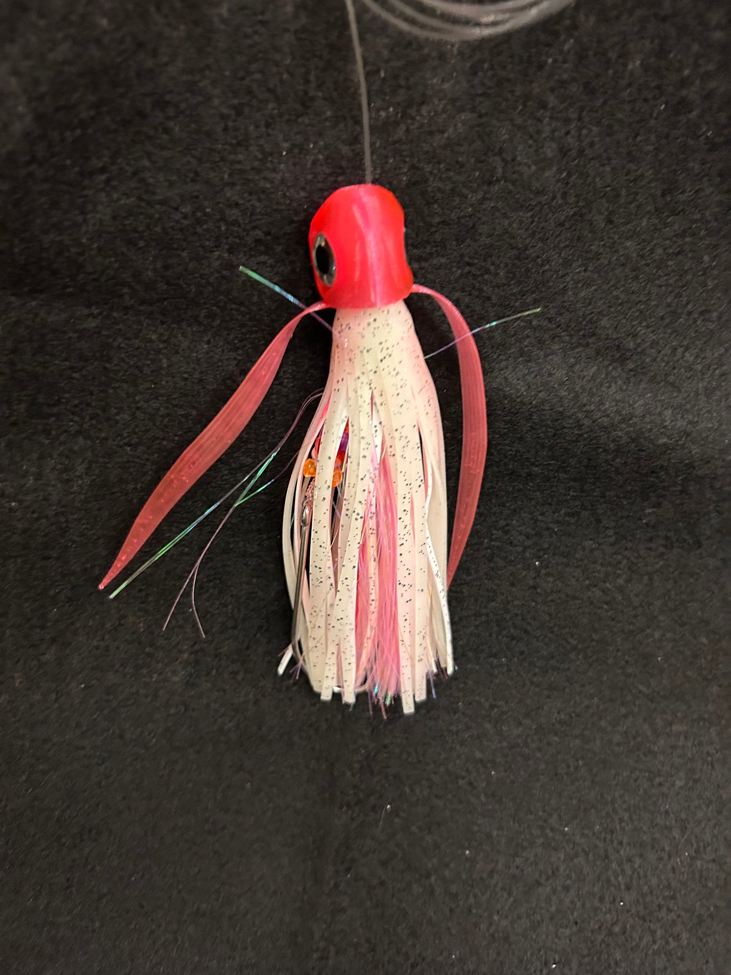 Medium *Rigged* Pink/White Lure
