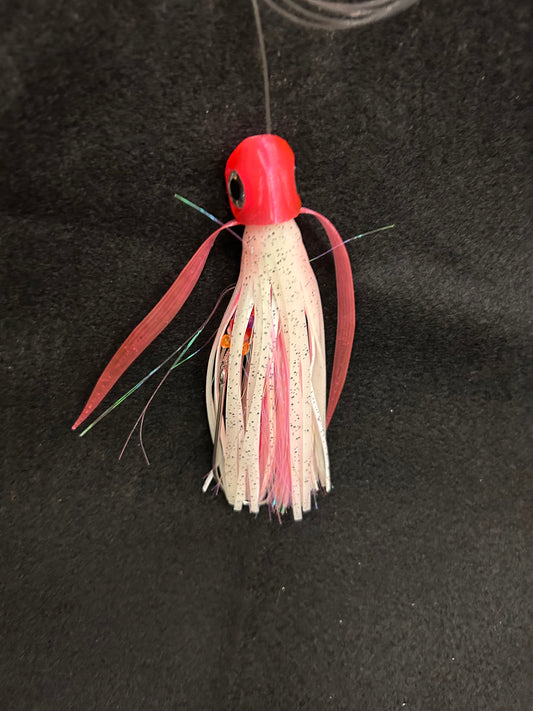 Medium *Rigged* Pink/White Lure